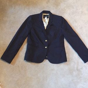 J Crew Navy Blue Blazer Size 6